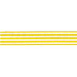 9mm Stripes Ribbon Yellow...