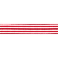 25mm Stripes Ribbon Red 117...