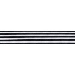25mm Stripes Ribbon Navy...