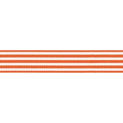 25mm Stripes Ribbon Orange...